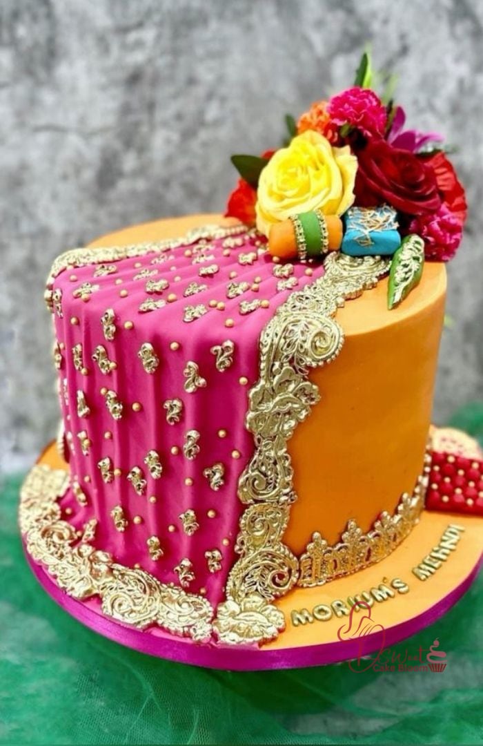 Mehndi Cake for Weddings and Ceremonies
